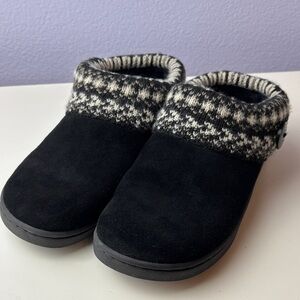 Clarks Cozy Genuine Leather Suede Women's Slip-On Slipper Shoes Inc Original Box